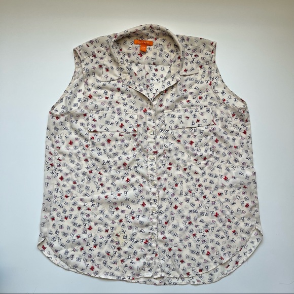 No longer available - Joe Fresh women’s sleeveless & button down blouse, size XL - Picture 5 of 5
